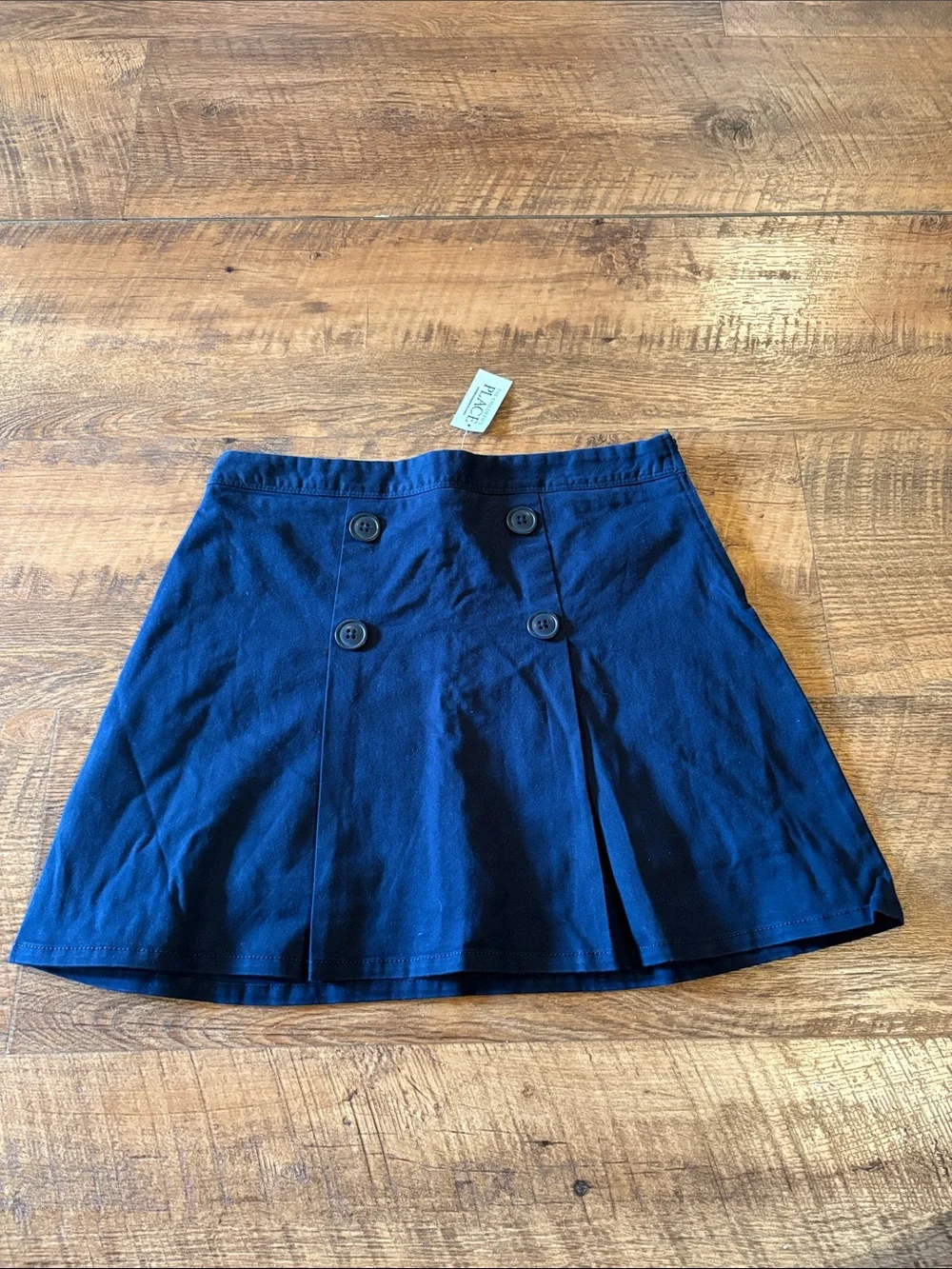 The Children's Place Navy Double-Button A-Line Skirt 14 plus